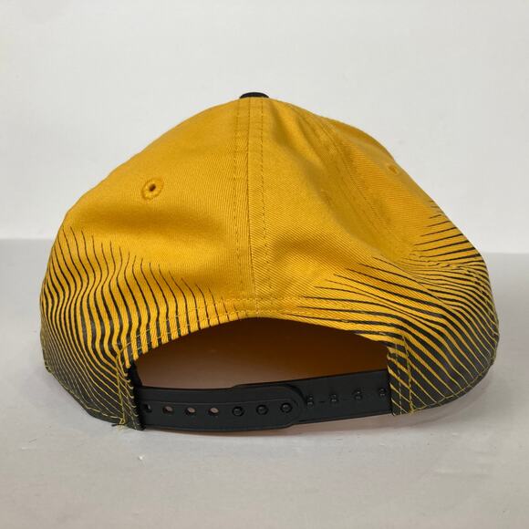 Pittsburgh Steelers New Era Dashed Lines Snapback Hat 9fifty Cap Yellow Black - Picture 5 of 10